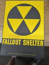$32 Original Fallout Shelter Sign Not a Reproduction Free Shipping!