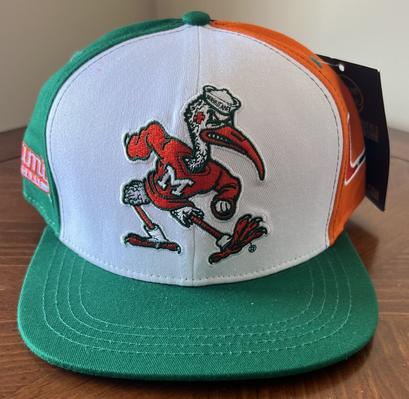 Miami Hurricanes Football Color Hat - Brand New & Unworn - Rare Exclusive
