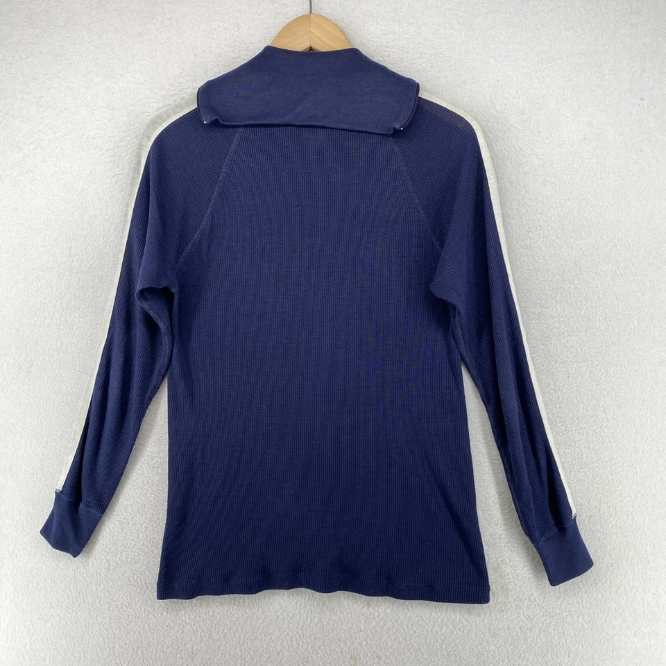 Top DUOFOLD para mujer L 42 44 capa base manga larga 1/4 cremallera cuello falso azul de colección EE. UU. Foto 3 de 4
