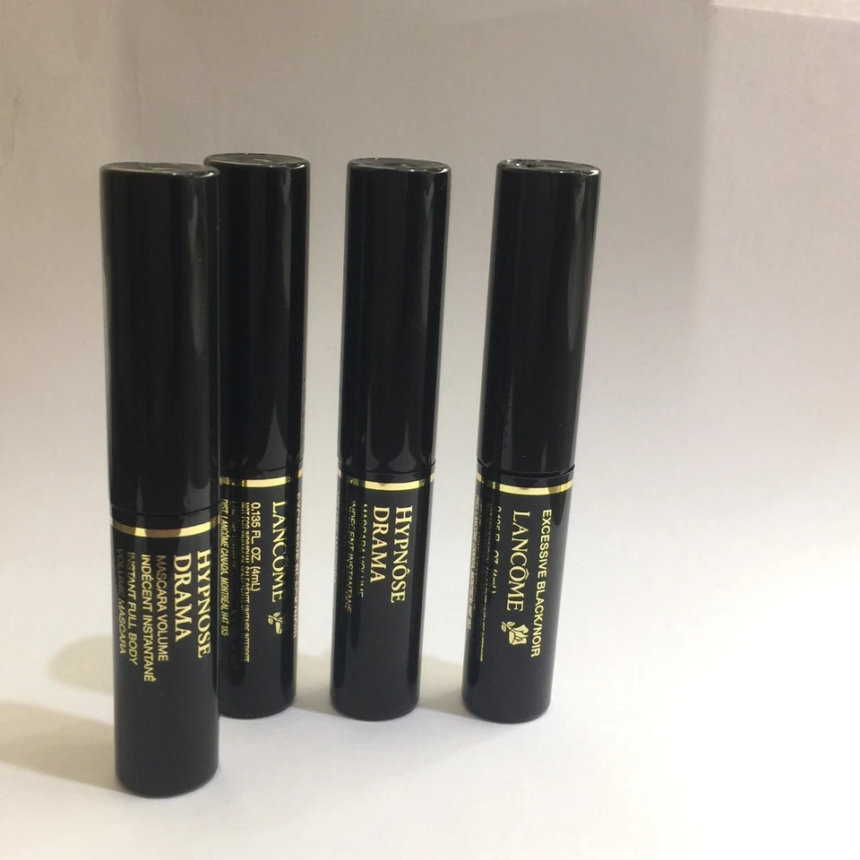 5 Máscara de pestañas Lancome Hypnose Drama negra .135 oz de viaje NUEVO lote de 5 FRESCA Foto 4 de 4