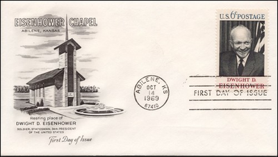 #ad Eisenhower Chapel Abilene Kansas 1969 FDC A44 $2.00