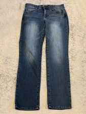 Democracy Jeans Womens 6 Ab Solution Stretch Denim Dark Wash Blue B1560Q4CD