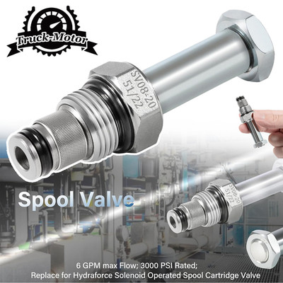 SV08-20-0-N-00 Solenoid Operated Spool Valve 2Way 6GPM for VC08-2 Cavity Size 08