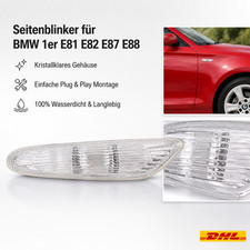 Seitenblinker Rechts Wei� f�r BMW 1er E81 E82 E87 E88 Geriffelt Blinklicht