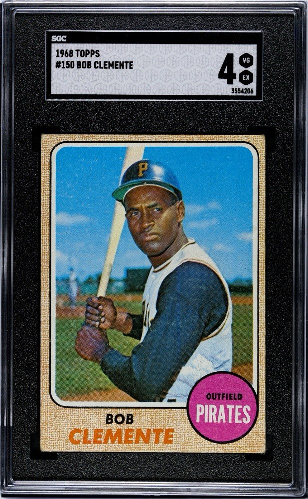 1968 Topps #150 Bob Roberto Clemente SGC 4 VG-EX HoF Pittsburgh Pirates Vintage