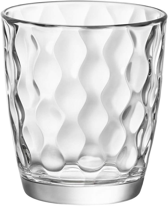 Set Of 3 Transparent Glass Water Tumblers Silk, 30Cl