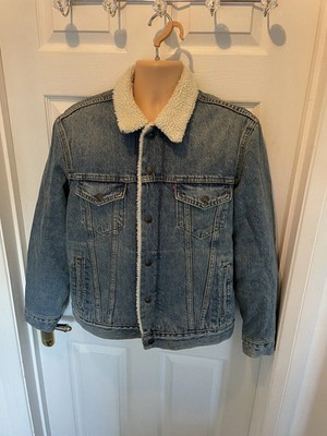Levi's TYPE III SHERPA TRUCKER JACKE Gr. M Blau UVP 120£ NEU L3