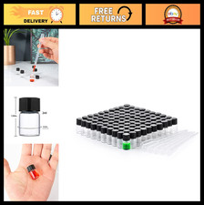 100pcs 2ml Clear Glass Vials with Screw Caps - Small Storage Containers for Liqu