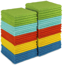Microfiber Cleaning Cloth, 50PK, Microfiber Towels for Cars, All Purpose Cleanin