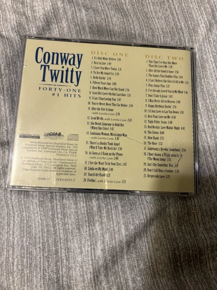 Conway Twitty 41 Greatest Hits Cd - Image 2 of 2