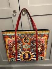 NEW Dolce & Gabbana L ARGE Canvas Shopping Bag