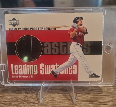 2003 Upper Deck - Leading Swatches Lance Berkman #LS-LB (MEM)
