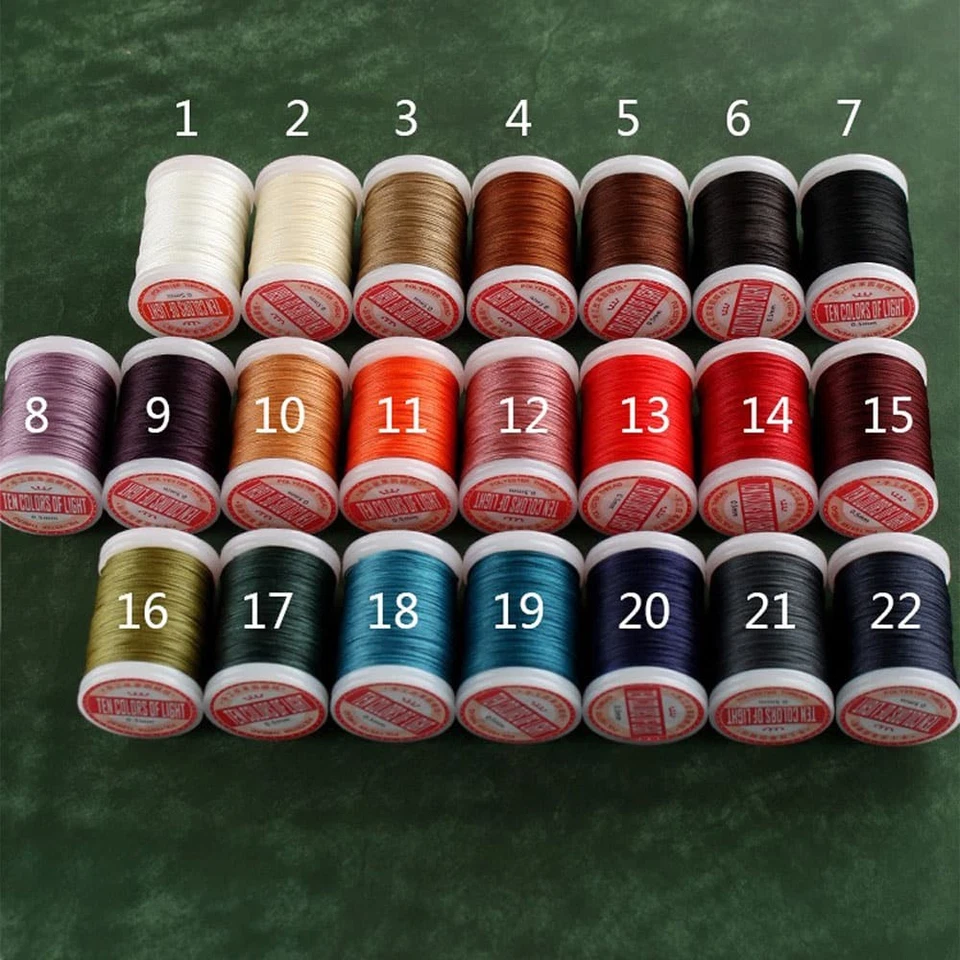 Hand Sewing Polyester Waxed Thread 0.5mm 135m No Fray No Fuzz for Leather DIY - Image 3 of 4