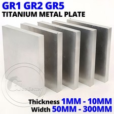 GR1 GR2 GR5 Pure Titanium Metal Plate Sheet Foil Thick 1mm-10mm Metalworking