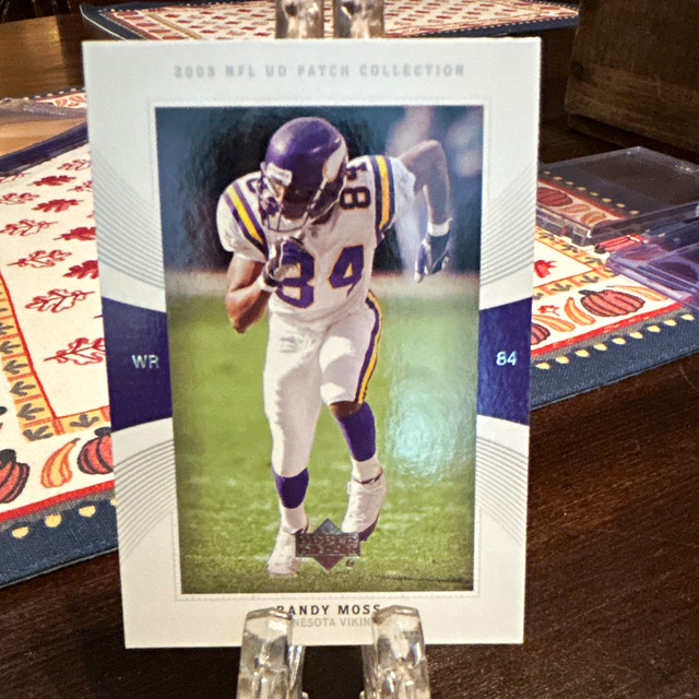Upper Deck UD Patch Collection Randy Moss #84 Minnesota Vikings 2003 Football