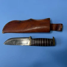 Vtg 1960s-70s Japan Guns & Ammo Hibben Design Elmer Keith Skinner Hunting Knife