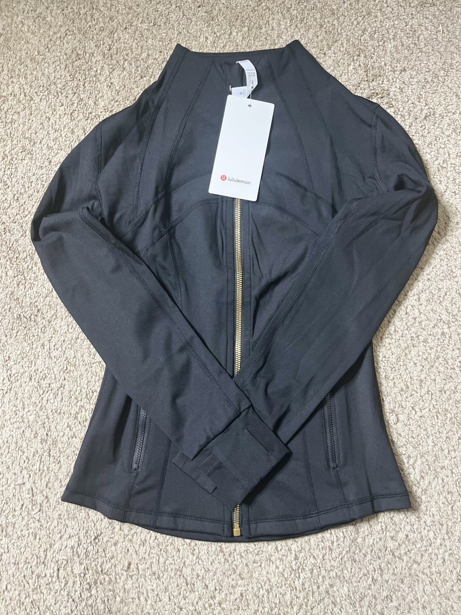 ルルレモン ブラック Defineジャケット 4 Lululemon Define Jacket Black and Gold Zipper Size 4 | eBay
