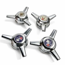 Western Chrome Custom Wheel Center Caps 99-2250 Spinner Gm Chevy