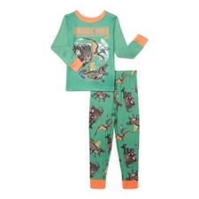 Boys Jurassic World Long Sleeve Tee and Pants Pajama Set, 2-Piece size 6