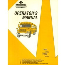 International Bus 3000 Series 3800 3900 1992 manual del usuario del operador del propietario