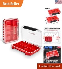 Waterproof Small Storage Parts Organizer, Small Parts Case with Removable Div...