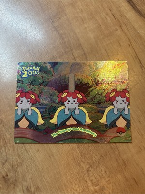 Pokemon Topps The Movie 2000 Vintage The Underground Symphony HOLO FOIL #7 Blue