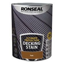 Ronseal Ultimate Protection Decking Stain 5L Various Colours Tough Wood Paint