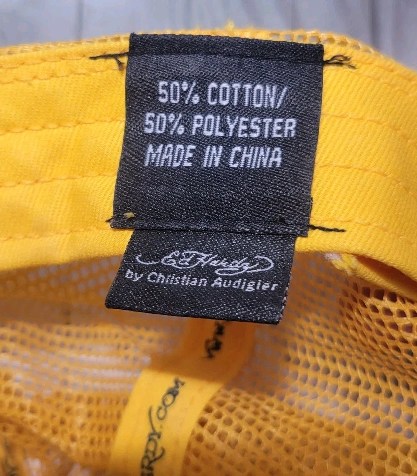 De Colección Ed Hardy Y Christian Audigier Tatuaje Arte Rosa Amor Verdadero Gorra A Presión Foto 4 de 4