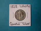 US COINS 1928 YEAR LIBERTY QUARTER NICE SILVER COIN.
