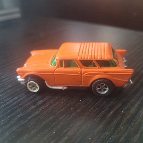 Original Aurora AFX Chevy Nomad Orange HO Scale Slot Car WORKS!