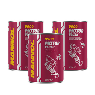 3x 300 ml MANNOL Motor Flush Reiniger Motorspülung Motorreiniger Ölschlamm