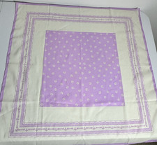 VTG 1979 Totes Rain Scarf Japan Lavender Floral Water Repellent Head Wrap 30"