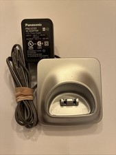 Panasonic PNLC1050 YA Cordless Phone Charging Dock Base w/AC PNLV233 Silver