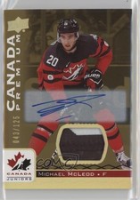2017 Team Canada Juniors Premium Materials 43/125 Michael McLeod #5 Auto a2v