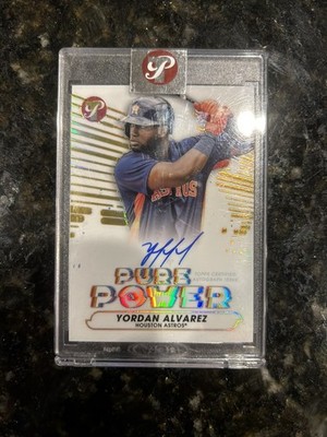 2022 Topps Pristine Yordan Alvarez Gold Auto #PPA-YA SSP #17/50 Houston Astros