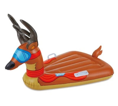 Schlitten Kinderschlitten Rodel Kunststoff aufblasbar Alpine Blast Rentier