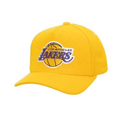 Los Angeles Lakers NBA Mitchell & Ness Kicking Wool Pro Strapback