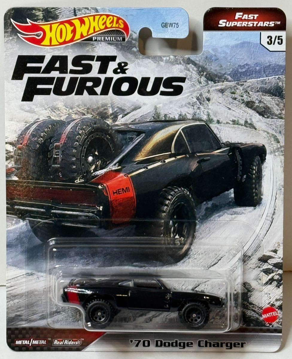 Hot Wheels 1970 Charger Premium Fast & Furious Fast Superstars '70
