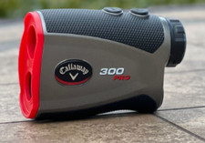 Good Condition Callaway 300 Pro Golf Laser Rangefinder Gray Black Red