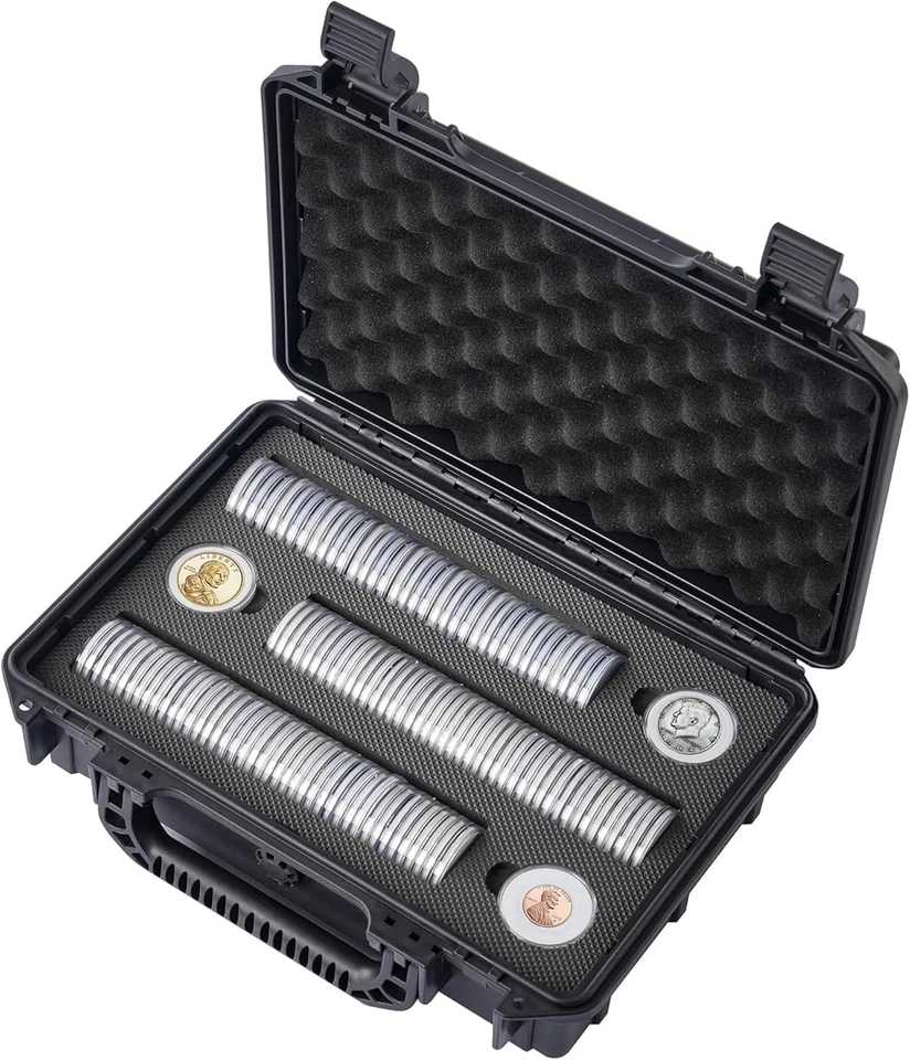 Premium Coin Storage Box with 117 Capsules & Adjustable Gasket for Collectors - Image 3 of 4