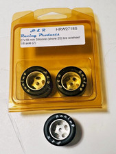 Set of 3 H  R Racing Prod. HRW2718S 27 x 18mm Silicone Tires W/Wheels 1/8 Axle