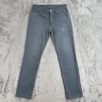 Levi s 511 Slim Fit Herren Jeans W31 L32 Grau Blau Stretch Denim