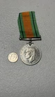 British WWII Defence Medal King George VI 1939-1945 Vintage Military Collectible