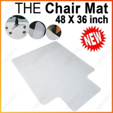 Office Chair Mat Computer Desk Chair Mat for Carpet Floor Extended Lip 48" x 36"