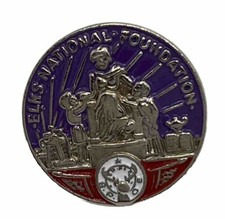 Elks National Foundation BOPE Lodge Club Organization State Enamel Lapel Hat Pin