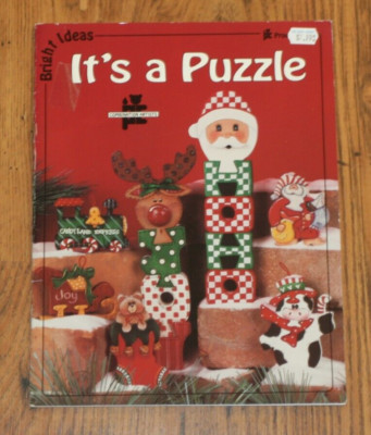 Vtg Bright Ideas ''It's A Puzzle'' Pattern Book - #40-5901