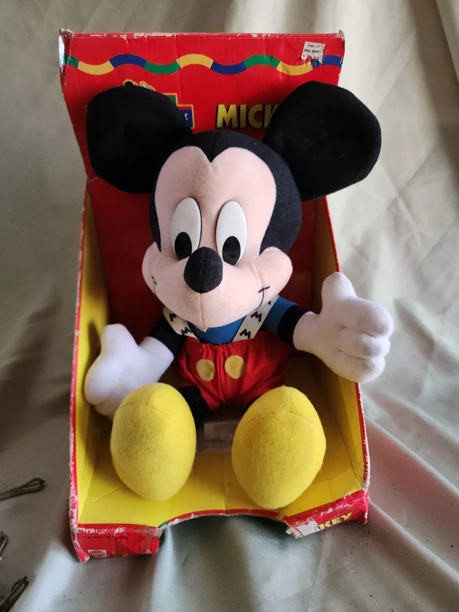 Disney Mickey Mouse Plush Mattel Arcotoys 12