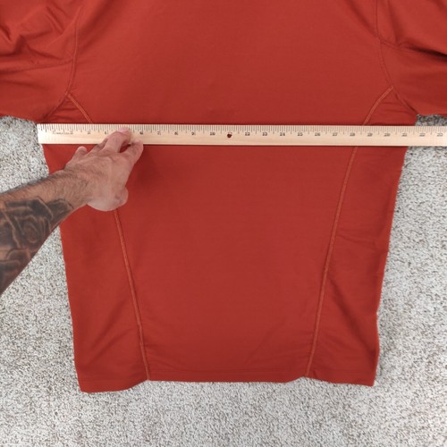 Outdoor Research Pullover Mens Large Light Orange Delta Long Sleeve 1/4 Zip Top - Picture 12 of 17