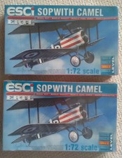 ESCI Sopwith camel model 1:72 � �� 2 model kits lot �������� BRAND NEW