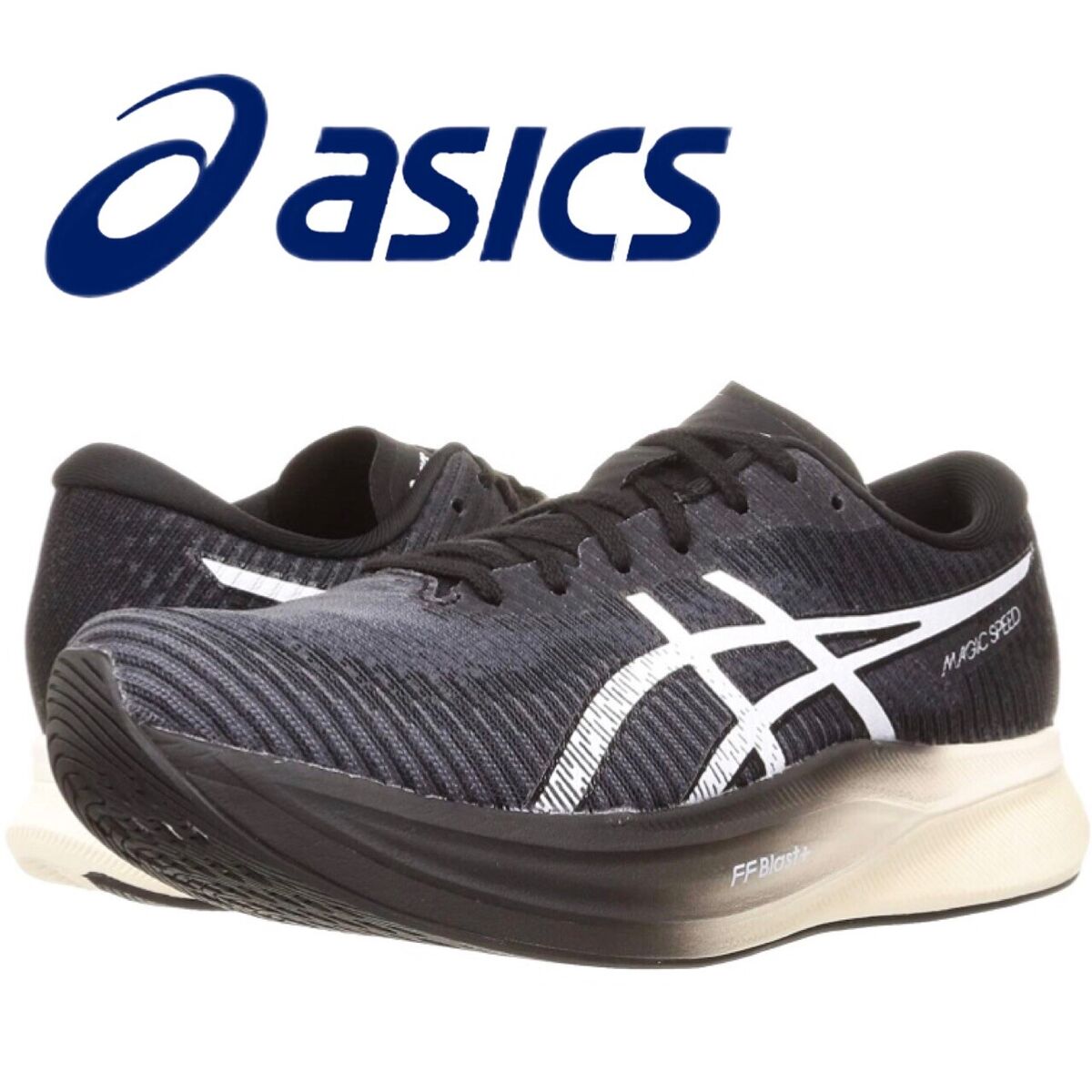Asics Magic Speed 2 Women's Running Shoes Size 5 - 9.5 Black Asics Magic Speed 2 Women's Running Shoes Size 5 - 9.5 Black